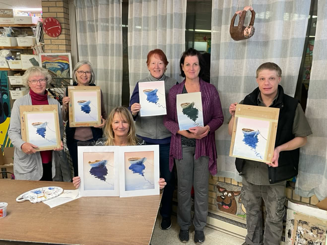 Event class photo of Janice Opie students